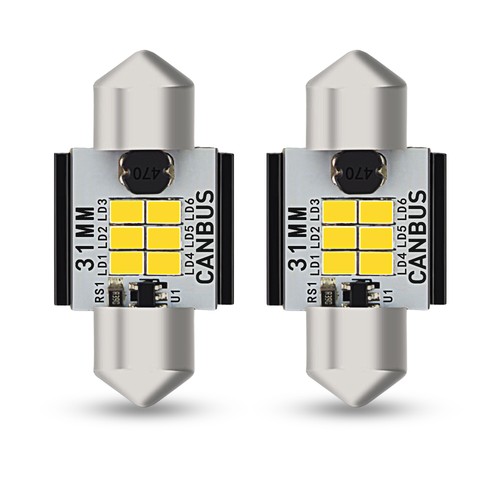 Car festoon white led upgrade - festoon,